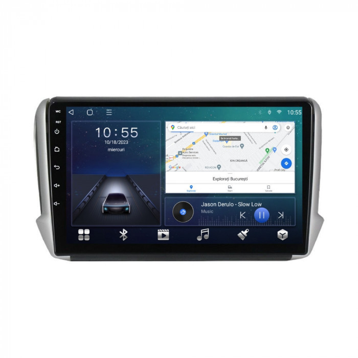 Navigatie dedicata cu Android Peugeot 2008 I 2013 - 2019, 2GB RAM, Radio GPS