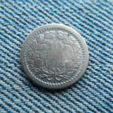 2h - 10 Cents 1914 Olanda - Wilhelmina / argint