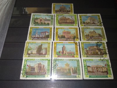 TIMBRE URSS 1956 CLADIRI foto