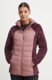 Columbia geaca sport Powder Lite Sherpa Hybrid culoarea roz, 2089521