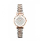 Emporio Armani Gianni Ceas Quartz pentru Femei cu Brățară Bicoloră din Oțel Inoxidabil 32mm