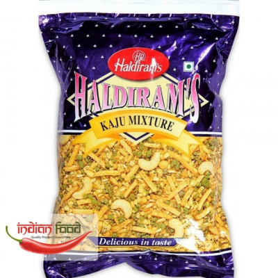 Haldiram&amp;#039;s Kaju Mixture (Snack Mixt cu Caju Linte si Naut ) 200g foto