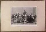 QW18 132 - Fotografie foarte veche - Invatator si clasa I-a - 1961