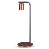 LAMPA BIROU SOCLU E27 - BRONZ ROSU, V-TAC