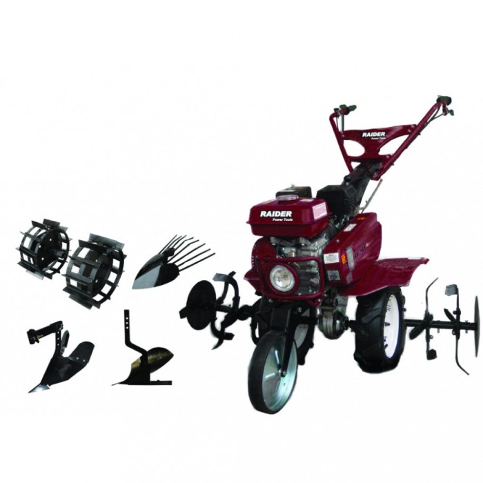 Motocultor 7 CP-2+1 viteze si kit cu accesorii incluse RD-T03, Raider