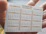 Calendar 2008 Biblioteca VA Urechia Galati, 10.5x7.5 cm, 36, Albastru