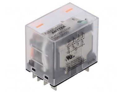 Releu Electromagnetic Industrial 4PDT 24VDC 12A foto