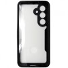 Husa tip 360, spate si fata, plastic si TPU negru, pentru Samsung Galaxy S24 5G