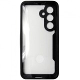 Husa tip 360, spate si fata, plastic si TPU negru, pentru Samsung Galaxy S24 5G