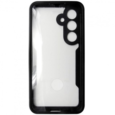 Husa tip 360, spate si fata, plastic si TPU negru, pentru Samsung Galaxy S24 5G foto