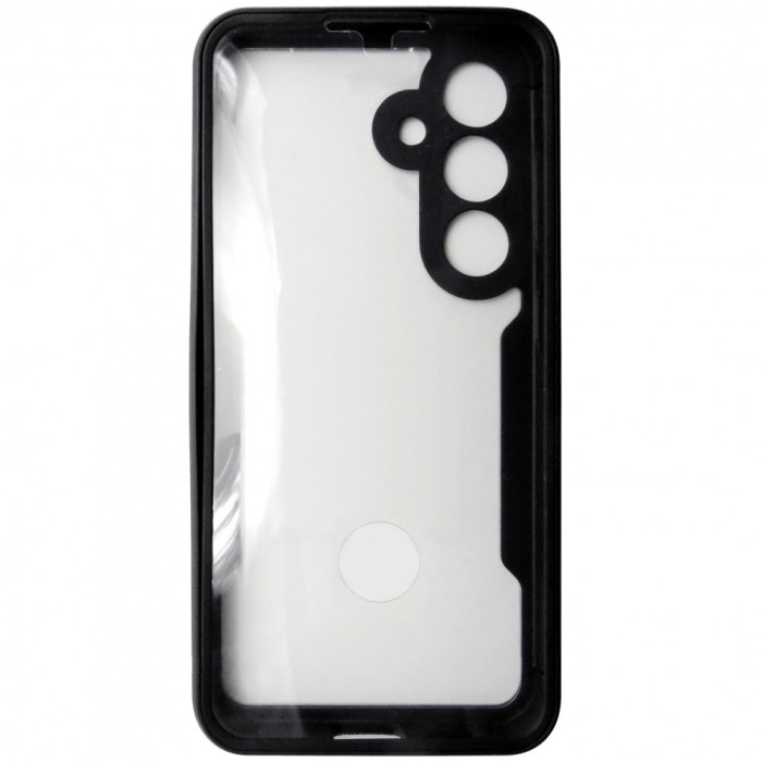 Husa tip 360, spate si fata, plastic si TPU negru, pentru Samsung Galaxy S24 5G