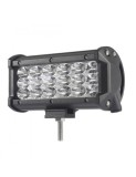LED Bar Auto 54W, leduri pe 3 randuri, 12V-24V, 3780 Lumeni, 5"/12,7 cm, Spot Beam 12 Grade