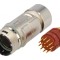 Conector M23 17-PIN Tată Lipire Drept Aurit