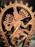 Statueta Shiva Bronz Masiv 30cm, Zeul Distrugerii, Antichitate India