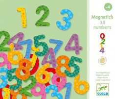 38 de cifre magnetice colorate pentru copii foto