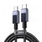 Cablu Date si Incarcare USB-C - USB-C UGREEN L513, 240W, 1m, Negru
