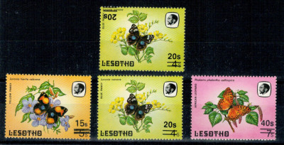 Lesotho 1987 - Fluturi, supratipar, EROARE foto