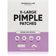 breakout + aid Pimple Patches X-Large tratament topic pentru acnee cu retinol 5 buc