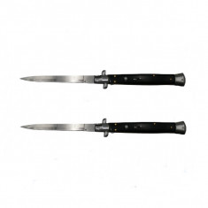 Set 2 Bricege automate, Italian Blade, Stiletto,IdeallStore®, otel inoxidabil, 33 cm, husa inclusa