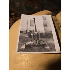 Fotografie tun antiaerian naval, vedere frontala