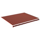 Cumpara ieftin Panza de rezerva copertina, portocaliu si maro, 450x350 cm, poliester