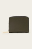 AllSaints portofel de piele LENA HEX femei, culoarea verde, W130XC
