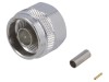 Conector N tata drept TELEG&Auml;RTNER, 50 Ohm, 11GHz, argintat, PTFE, Mufa crimp