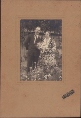 HST P2/18 Poza nunta de argint 25 ani Tulcea studio Jeciu interbelică foto