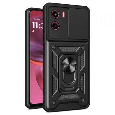 Husa pentru Motorola Moto E15 / G05, Techsuit, CamShield, Neagra foto