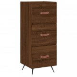 Cumpara ieftin Servanta, stejar maro, 34,5x34x90 cm, lemn compozit