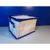 Geanta termoizolanta voiaj alb, albastru, 20 x 13 x 14 cm / C9