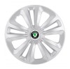 Set 4 Capace Roti Terra Gri R15 pentru Skoda, Autohelix MSA