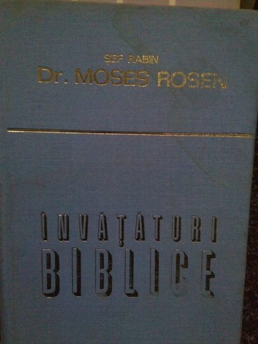 Moses Rosen - Invataturi biblice (editia 1978)