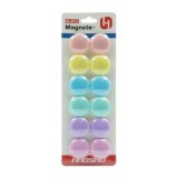 Magneti pentru tabla CNX 3012M, diametru 30mm, diverse culori, set 12 buc