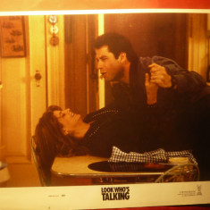 Fotografie- Film - Look who's talking 1989 cu John Travolta and Kirstie Alley