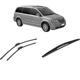 Cumpara ieftin Set 3 stergatoare CHRYSLER GRAND VOYAGER / VOYAGER V (RT) 2007-2012, parbriz si luneta, Bosch Twin-Aerotwin Retrofit