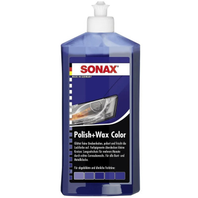 Lotiune polish albastru SONAX Polish &amp;amp; Wax NanoPro 500 ml SO296200 foto