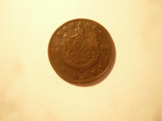 Moneda 2 Bani 1880 cal. f buna , cupru foto