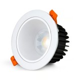 Cumpara ieftin Spot LED MiBoxer FUT071, 12W, RGB+CCT, 1000LM, 2.4GHz control telecomanda, anti-glare, incastrabil tavan, AC100-240V, alb