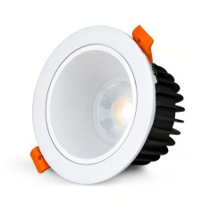 Spot LED MiBoxer FUT071, 12W, incastrat, RGB+CCT, 1000LM, 2700K-6500K, lumina ajustabila, 2.4GHz, control de la distanta 30m, AC100-240V, anti-glare,