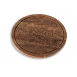 Cumpara ieftin Platou servire lemn acacia maro &Oslash; 25 cm