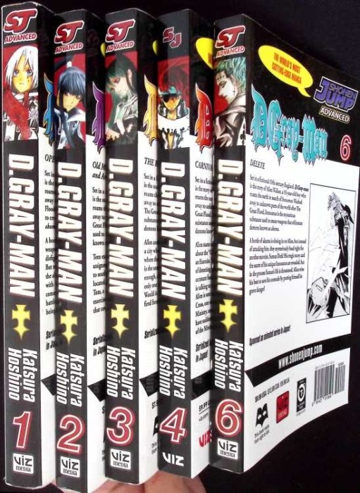 D. GRAY-MAN. SHONEN JUMP VOL.1-4, 6-KATSURA HOSHINO-263820