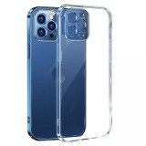 Husa silicon cu protectie camera Iphone 13 Mini, Transparent, Fara snur