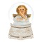 Glob Lichid Decorativ Crăciun, Ingeraș, Aripi Aurii, Suport Ecru, Sticlă, Diametru 7cm, &Icirc;nălțime 8cm