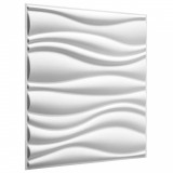 WallArt Lambriuri de perete 3D, Waves, 12 buc, GA-WA04