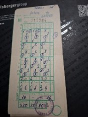 Bilet loto pronosport 28.02.1993 foto