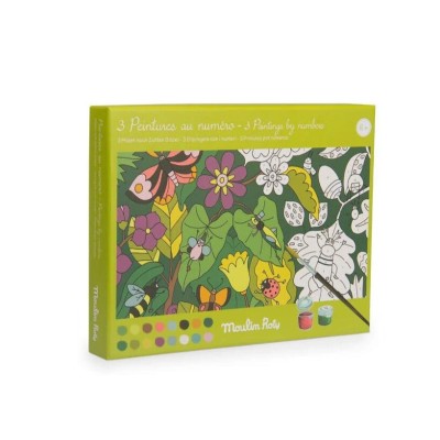 Set creativ Picteaza cu numere Variatii botanice, Moulin Roty foto
