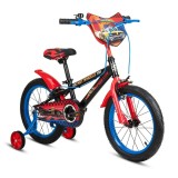 Bicicleta cu roti ajutatoare, Hot Wheels, Speed Club, 16 inch