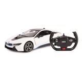 Masina cu telecomanda bmw i8 alb scara 1 la 14, Rastar 1:14
