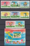 ROMANIA 1990 LP 1237 LP 1238 TURNEUL FINAL CM FOTBAL ITALIA SERIE SI COLITA NEDANTELATA STARE MNH
